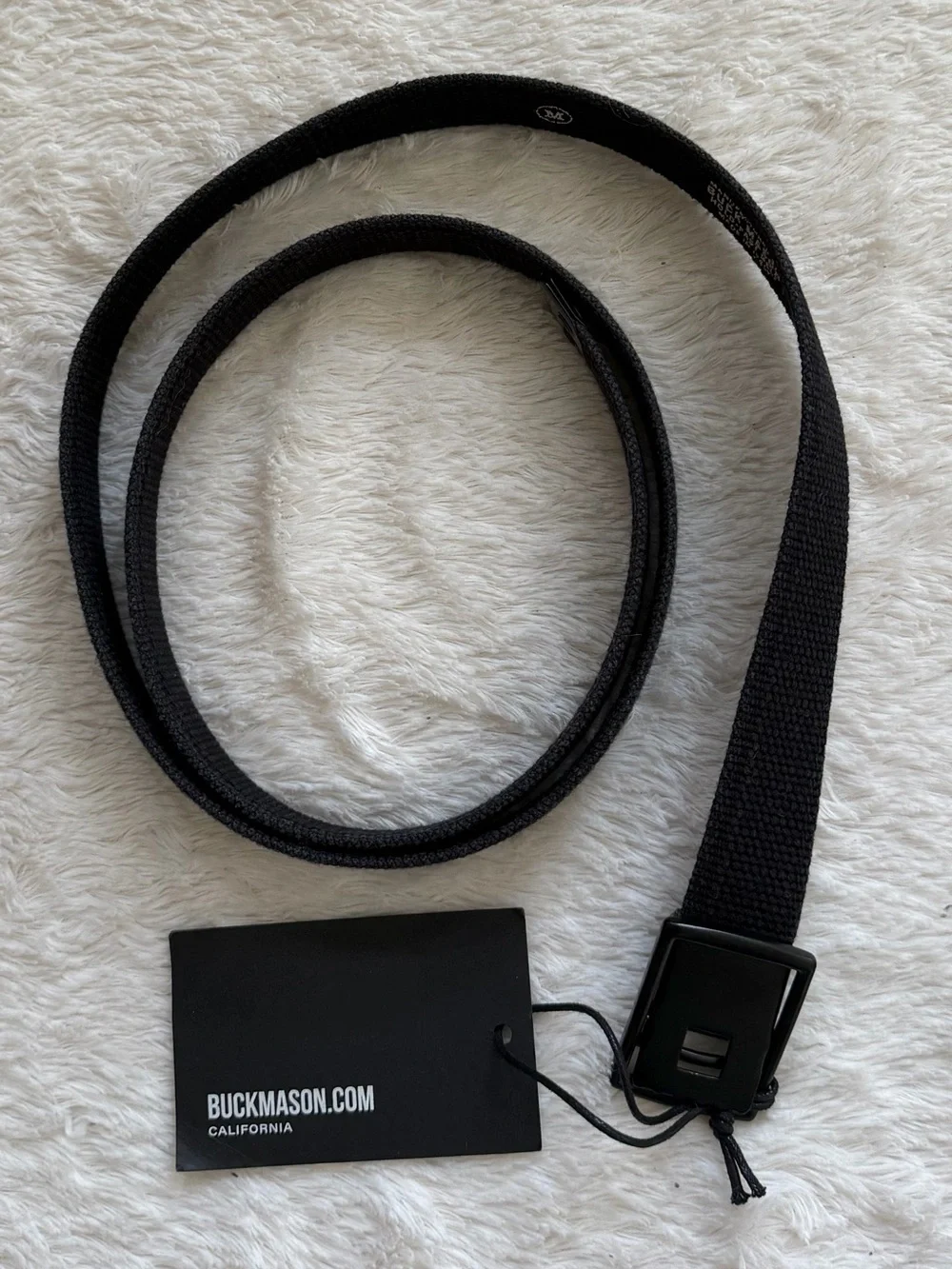 Buck Mason Holdfast Web Belt Medium NWT